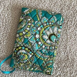 Vera Bradley NEW Teal and Lime Fabric Notebook Cover